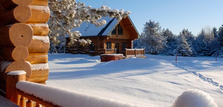 Ma cabane au Canada en hiver !