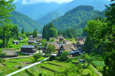 Minshuku dans le village d'Ainokura