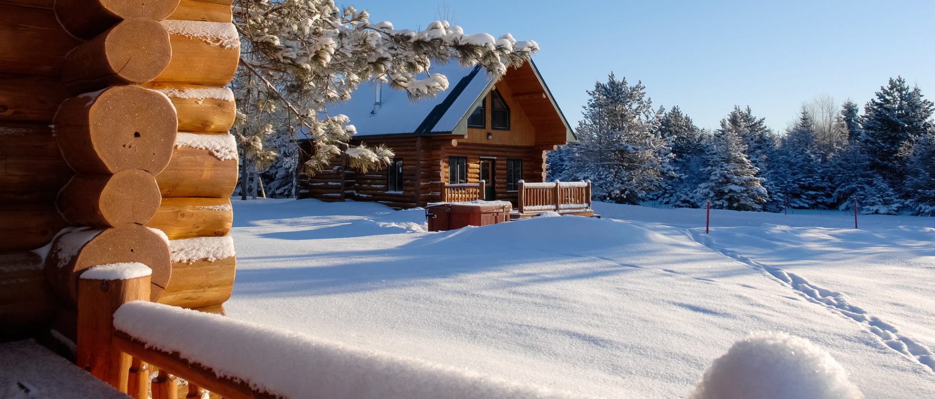 Ma cabane au Canada en hiver !
