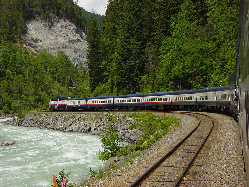La traversée des Rocheuses en train